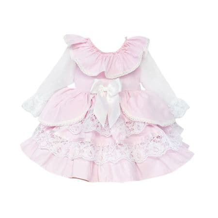 *SALE* Baby Girl Pink Lace Puff Ball Dress 
