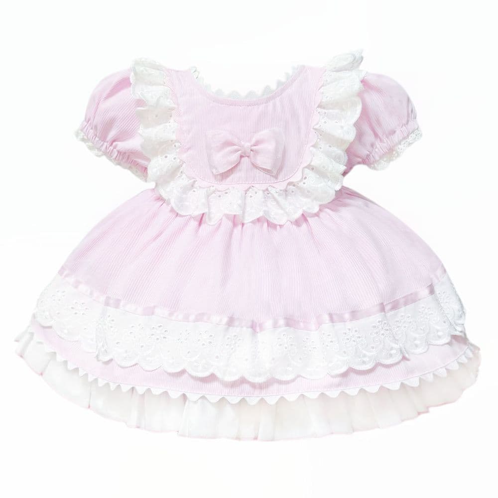 *SALE* Baby Girl Pink Puff Ball Lace Dress "2505"