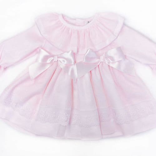 *SALE* Baby Girl Pink Puff Ball Tulle Tulle Dress with Pants "MYD2357"