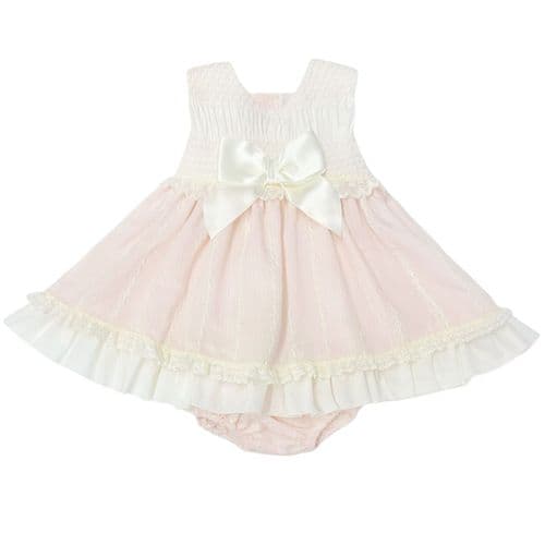 *SALE* Baby Girl Pink Puff Dress with Pants "MYD2439"