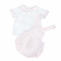 *SALE* Baby Girl Pink Smocked Romper  with Top 