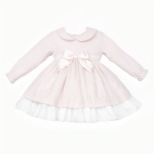 *SALE* Baby Girl Pink Soft Cozy Puff Ball Dress with Pants "MYD25208"