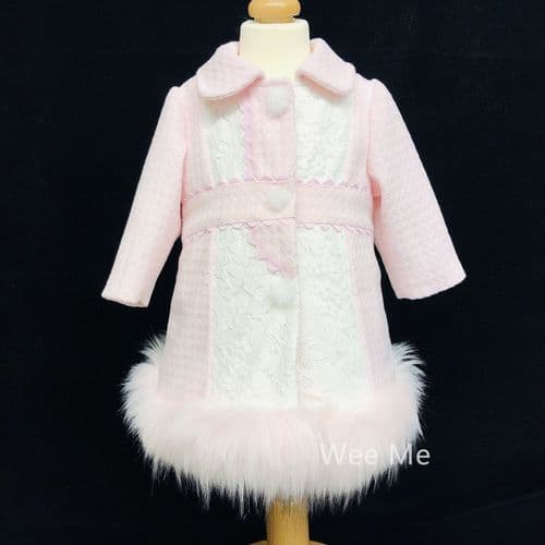 *SALE* Baby Girl Stunning Winter Coat with Fur Bottom