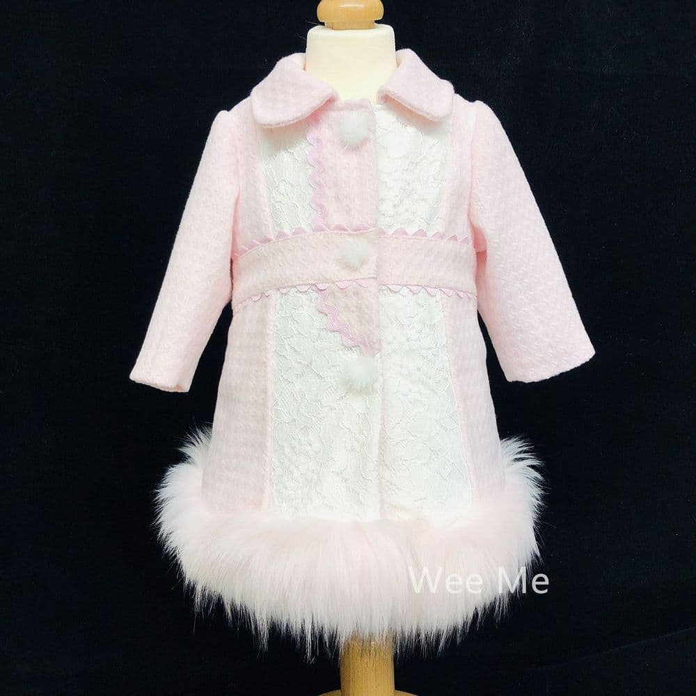 *SALE* Baby Girl Stunning Winter Coat with Fur Bottom