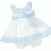 *SALE* Baby Girl White Waffle Tulle Frilly Dress with Knickers 