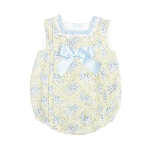 *SALE* Baby Girl Yellow Floral Cotton Romper "MYD2303Y"