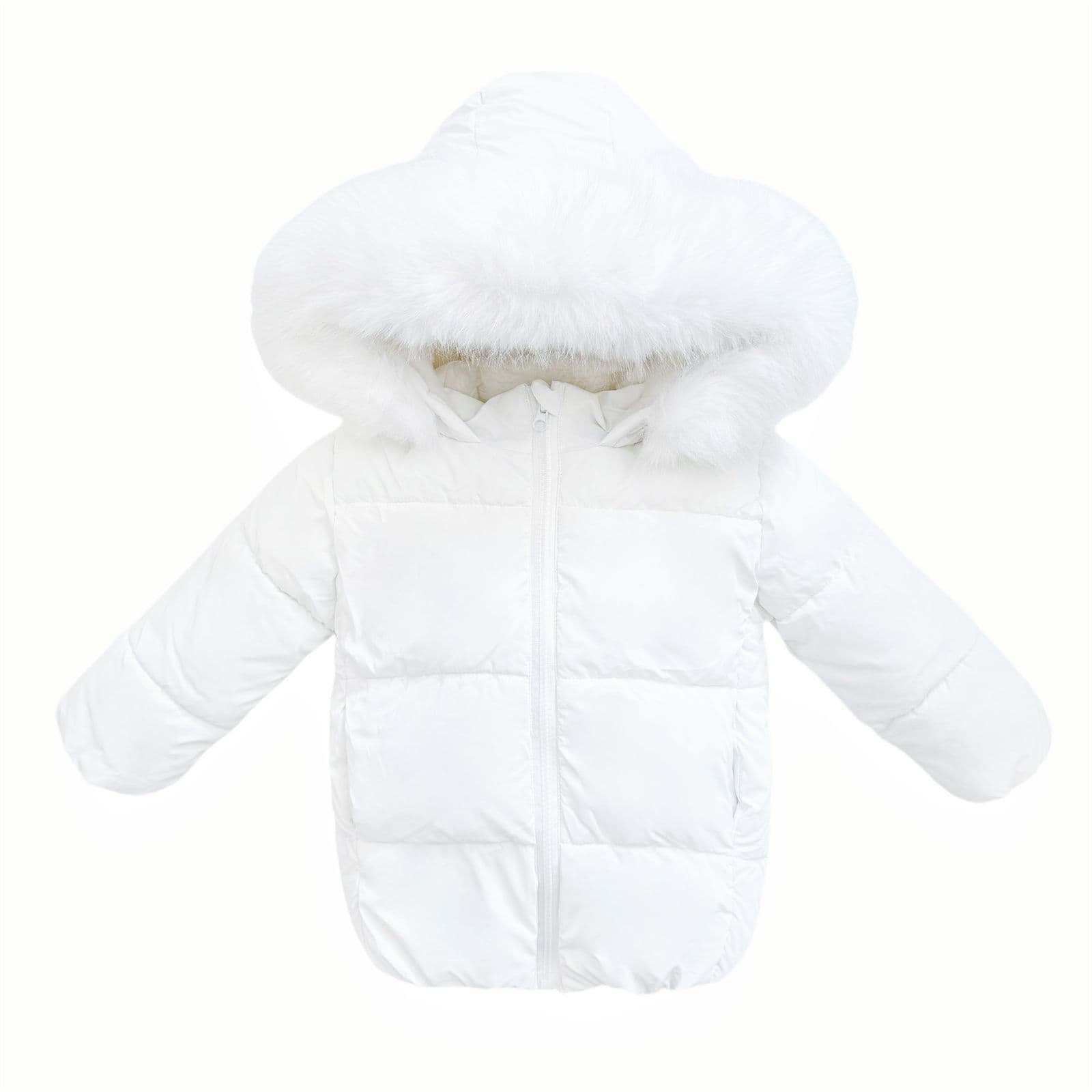 With Fur Hood Long Puffer Coats For Toddlers SALE Baby Unisex