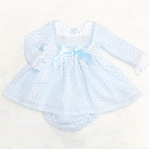 *SALE* Blue Floral Puff Ball Dress with Pants "MYDC2452"