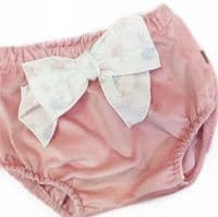 *SALE* Calamaro Baby Girl Beige with Peach Romper Set 