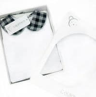 *SALE* Calamaro Baby Girl Black Checked Skirt with Top 