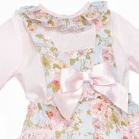 *SALE* Pink Floral Frilly Back Romper with Shirt 