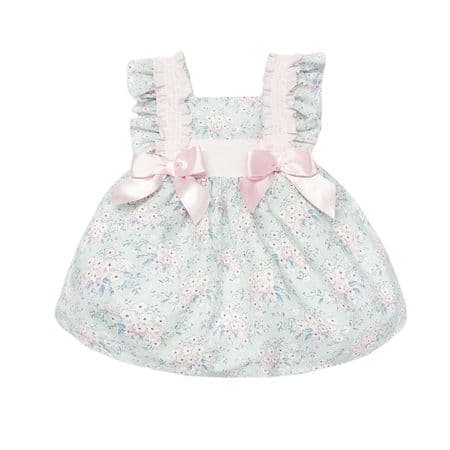 *SALE* Pink Floral Puff Ball Dress with Pants 