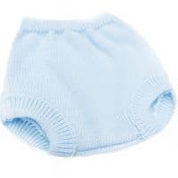 023VE-382 SARDON Baby Boy Blue Snow Flake  Knit Romper Set