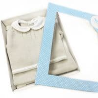 023VE-383 SARDON Baby Boy Beige Cable  Knit Pram Suit