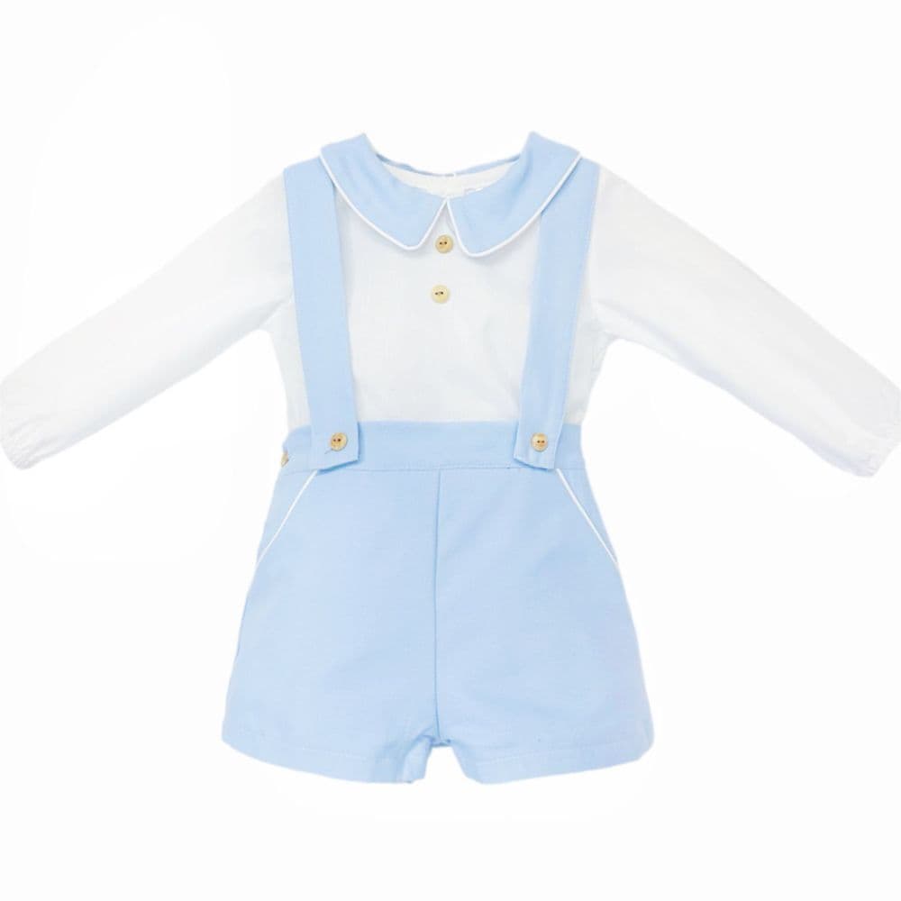 Baby Boy Blue Cozy Winter Cotton Shorts with Shirt "MYD25261"