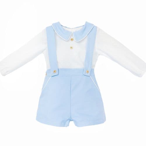 Baby Boy Blue Cozy Winter Cotton Shorts with Shirt "MYD25261"
