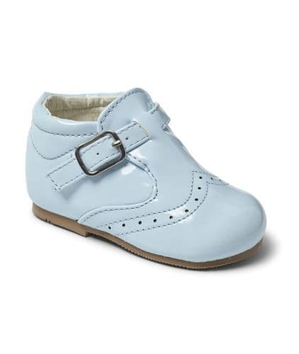 Baby Boys Patent Brogue Shoes "Mark Blue"