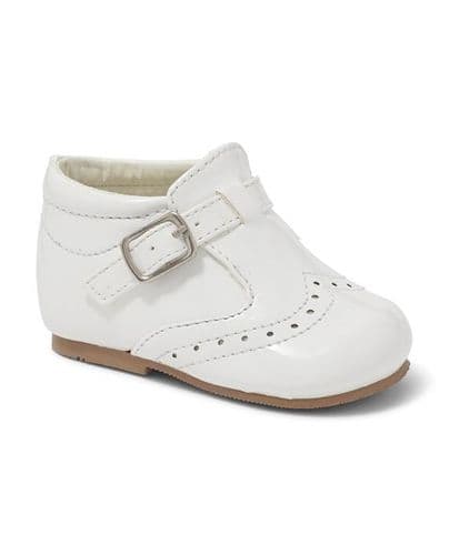 Baby Boys Patent Brogue Shoes "Mark White"