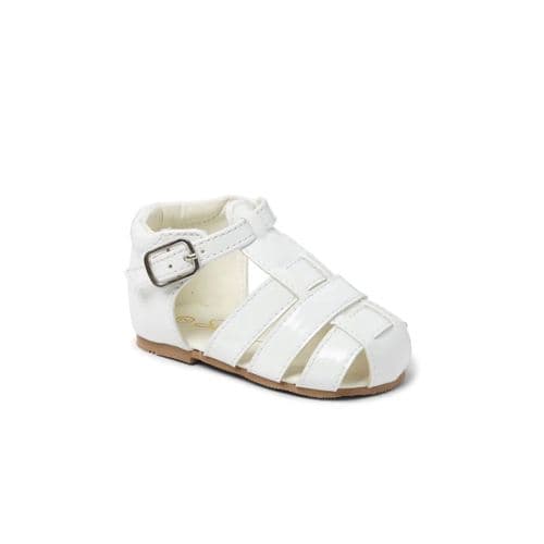 Baby Boys Patent Sandals "Ralph White"