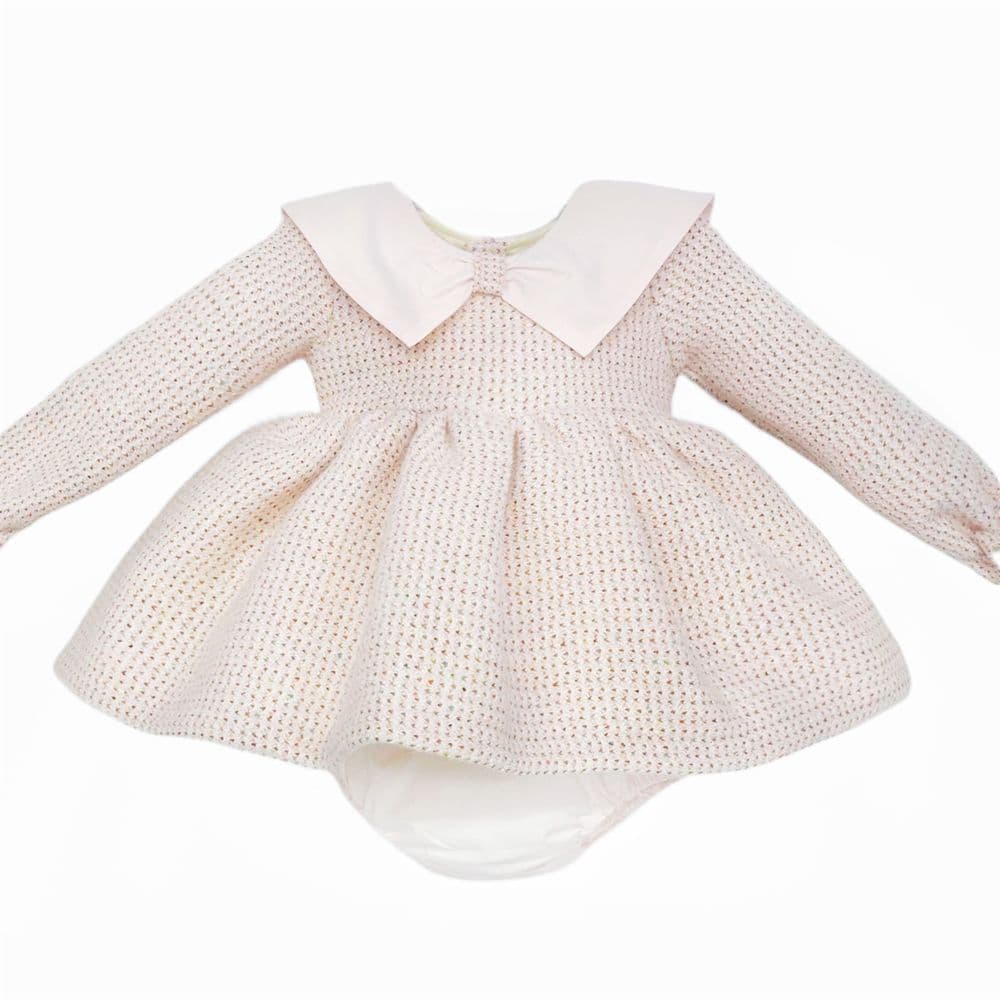 Baby Girl Peach Winter Cozy Dress with Pants "MYD25229"