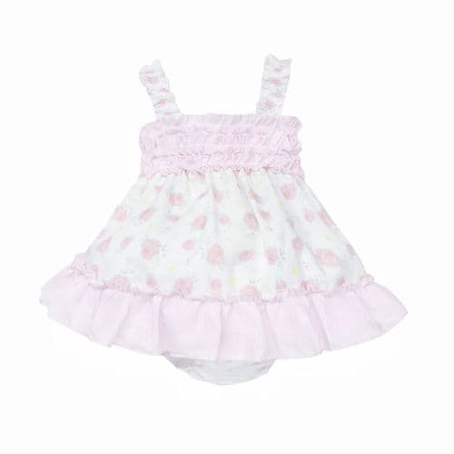 Baby Girl Pink Rose Summer Puff Ball Dress with Pants "MYD26043"