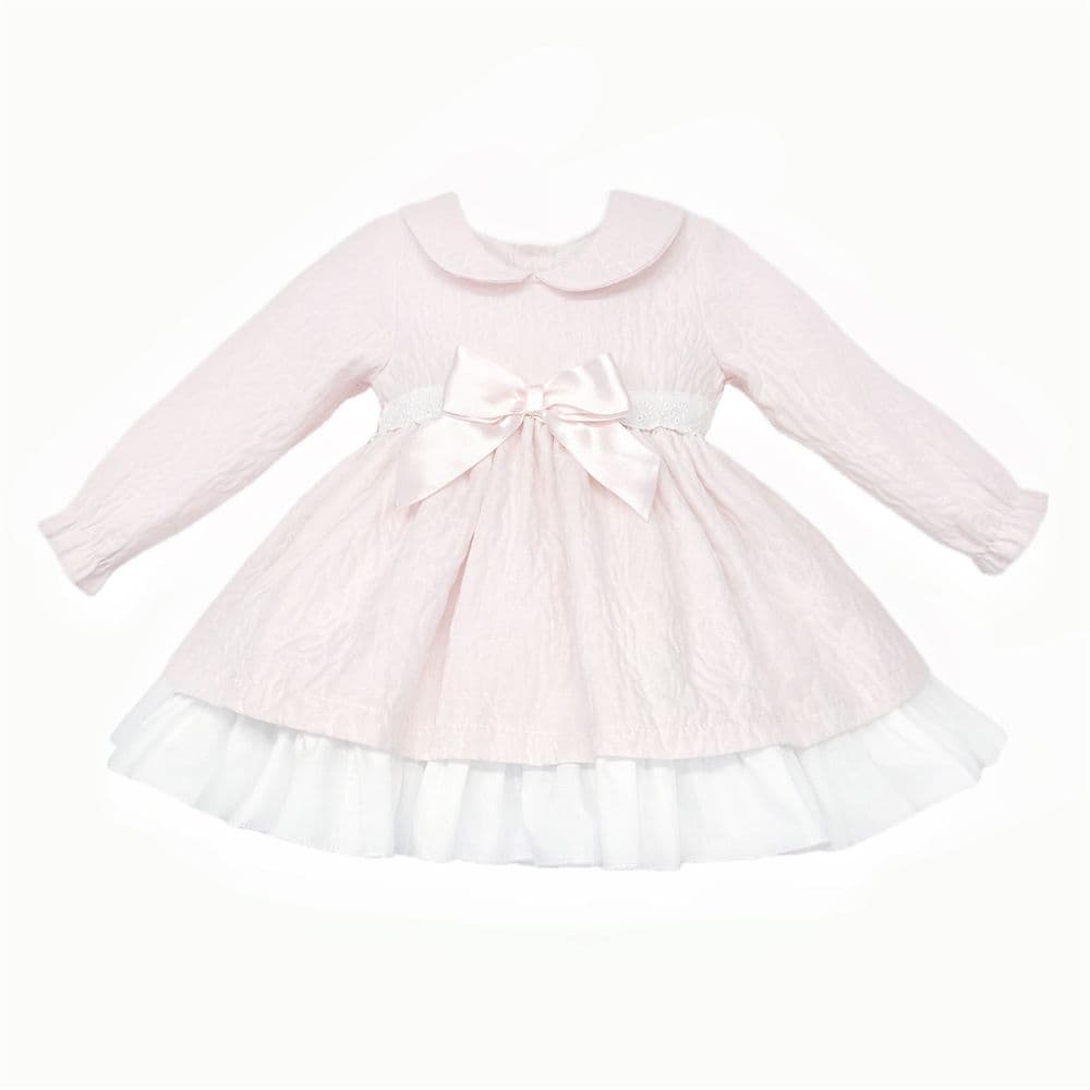 Baby Girl Pink Soft Cozy Puff Ball Dress with Pants "MYD25208"
