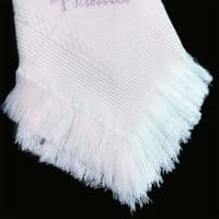 Baby Girl Pink Soft Shawl with Diamante Pattern Detached Bow 