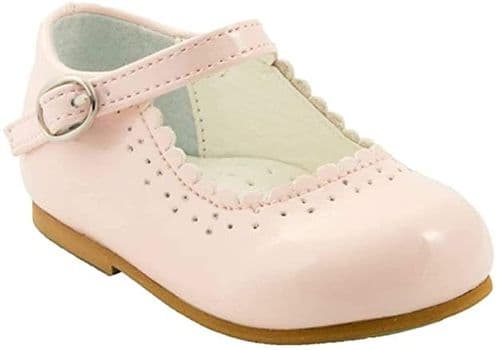Baby Girls Patent Bar Shoes "Emma Pink"