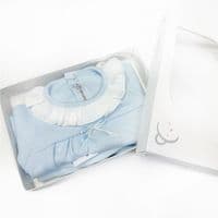 Calamaro Baby Blue Cotton Suit 