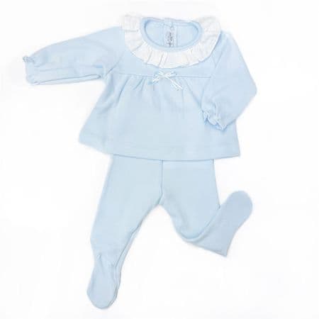 Calamaro Baby Blue Cotton Suit 
