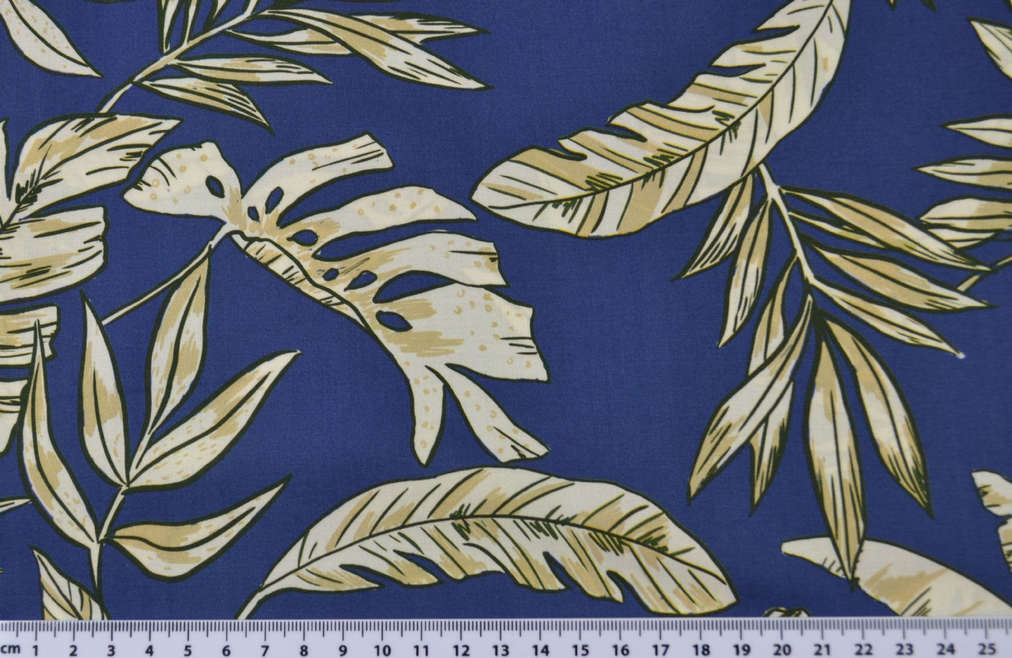 Capri palms in Marlie cotton lawn fabric by Lady McElroy