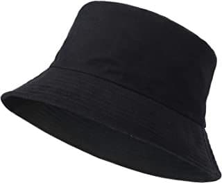 CHADWICK BUCKET BLACK - Unisex Bucket Hat Foldaway Summer Travel Sun Hats Reversible