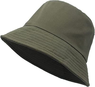 CHADWICK BUCKET KHAKI Unisex Bucket Hat Foldaway Summer Travel Sun Hats Reversible