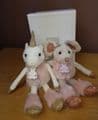 Historie D' Ours Sitting Glitter Unicorn Teddy