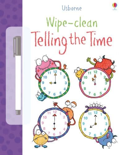 Usborne Wipe Clean Telling the Time