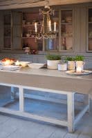 Brown Linen Look Deluxe Food Safe Wipe Clean Tablecloth