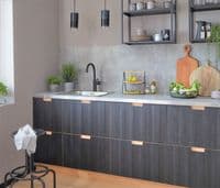 d-c-fix Premium Textured  Quadro Black  Wood Effect Self Adhesive Contact