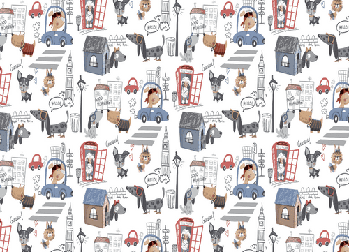 Doggy Everyday Wipe Clean Tablecloth