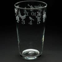 12 Days of Christmas Pint Glass 57cl