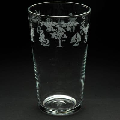 12 Days of Christmas Pint Glass 57cl