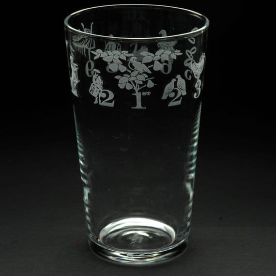 12 Days of Christmas Pint Glass 57cl