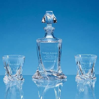3pc Quadro Crystalite Whisky Set 0.85ltr