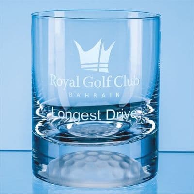 8oz Golf Base Whisky Tumbler