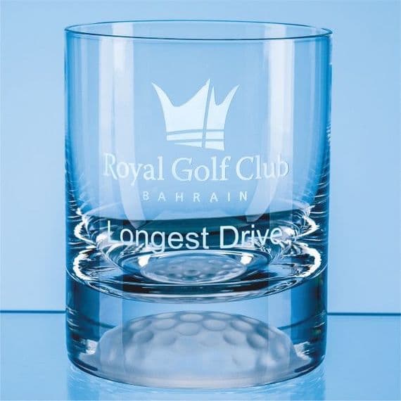 8oz Golf Base Whisky Tumbler