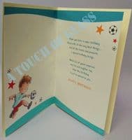 Nephew 5th Birthday Card with Badge - Candy Club