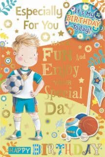 Birthday Card Badge Card Male - Candy Club - Greetings Cards
