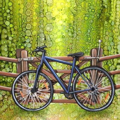 Bike Theme Ceramic Coaster By Jo Crafts