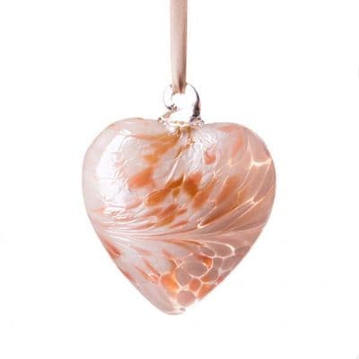 April Birthstone Heart - Amelia Art Glass