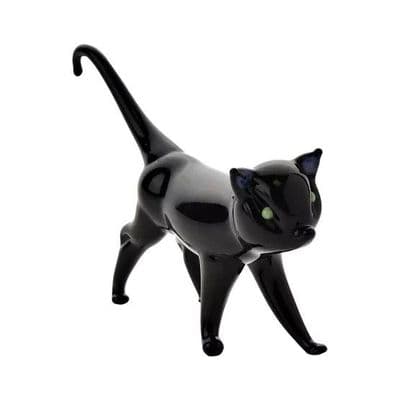 Black Cat Mini Glass Ornament Objets d'Art