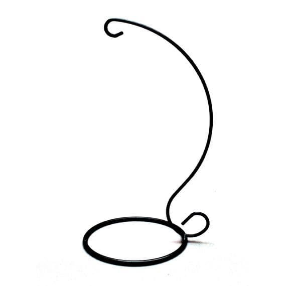 Black Teardrop Shaped Stand - Amelia Art Glass